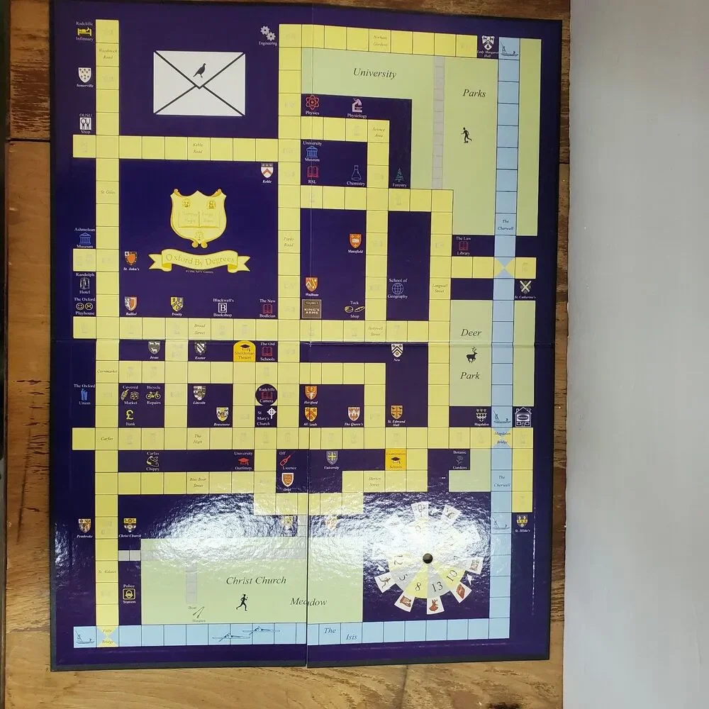 NPV Games Oxford By Degrees Board Game Vintage 1996 From United Kingdom